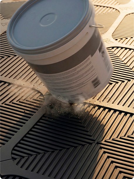 Proteção contra respingos de tinta